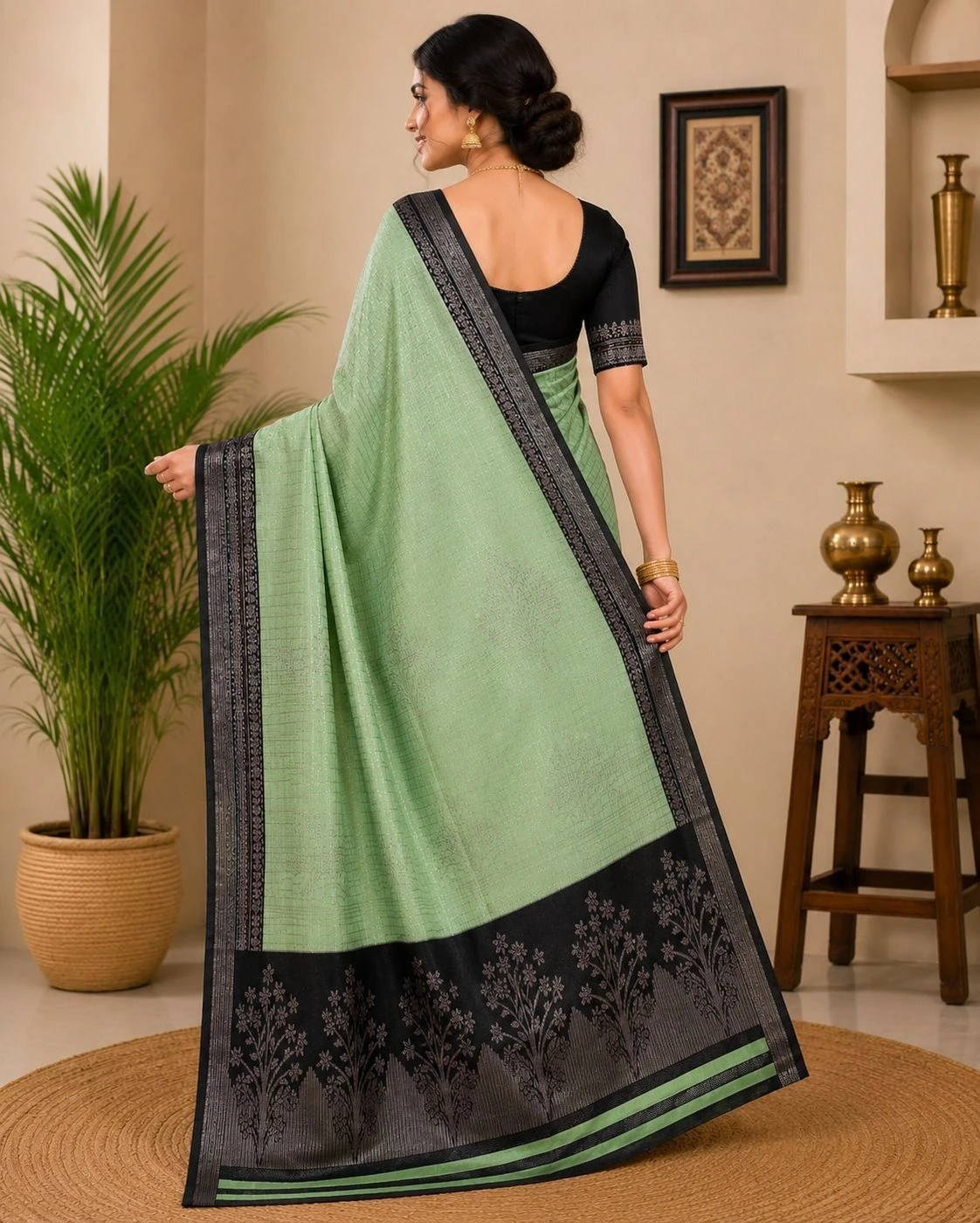 New Stylish Brocade Saree 3
