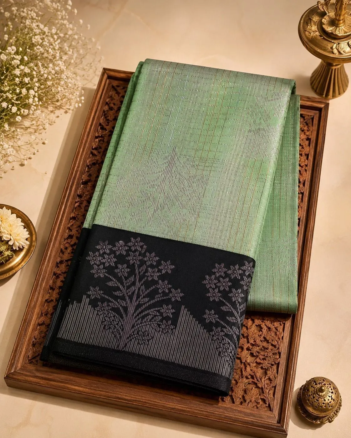 New Stylish Brocade Saree 4