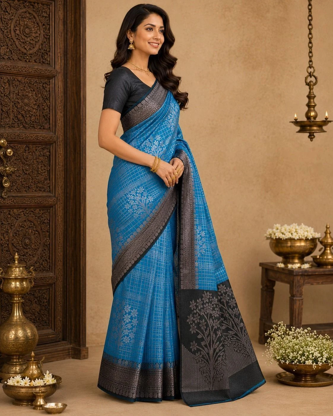 New Stylish Brocade Saree 2