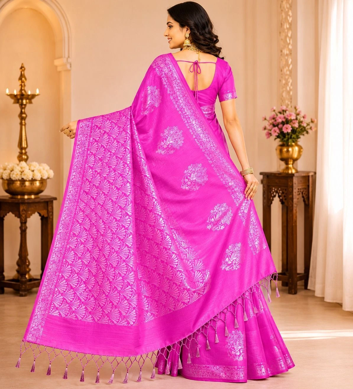 Line Soft Silk Saree 2