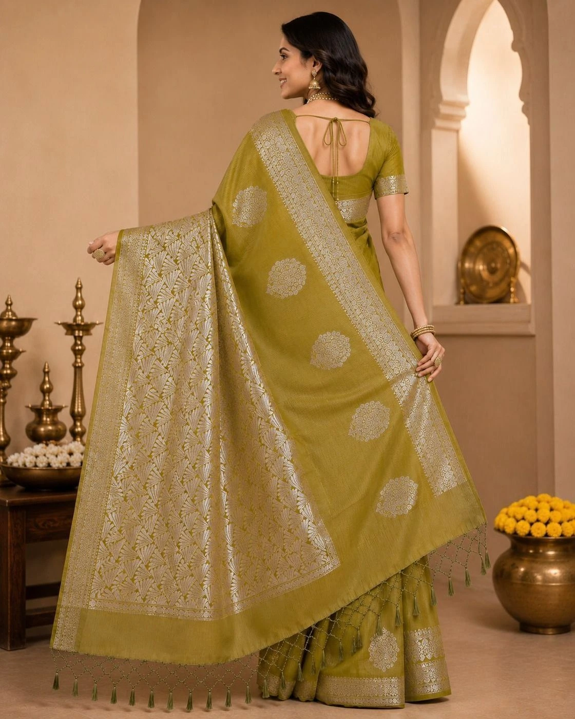 Line Soft Silk Saree 2