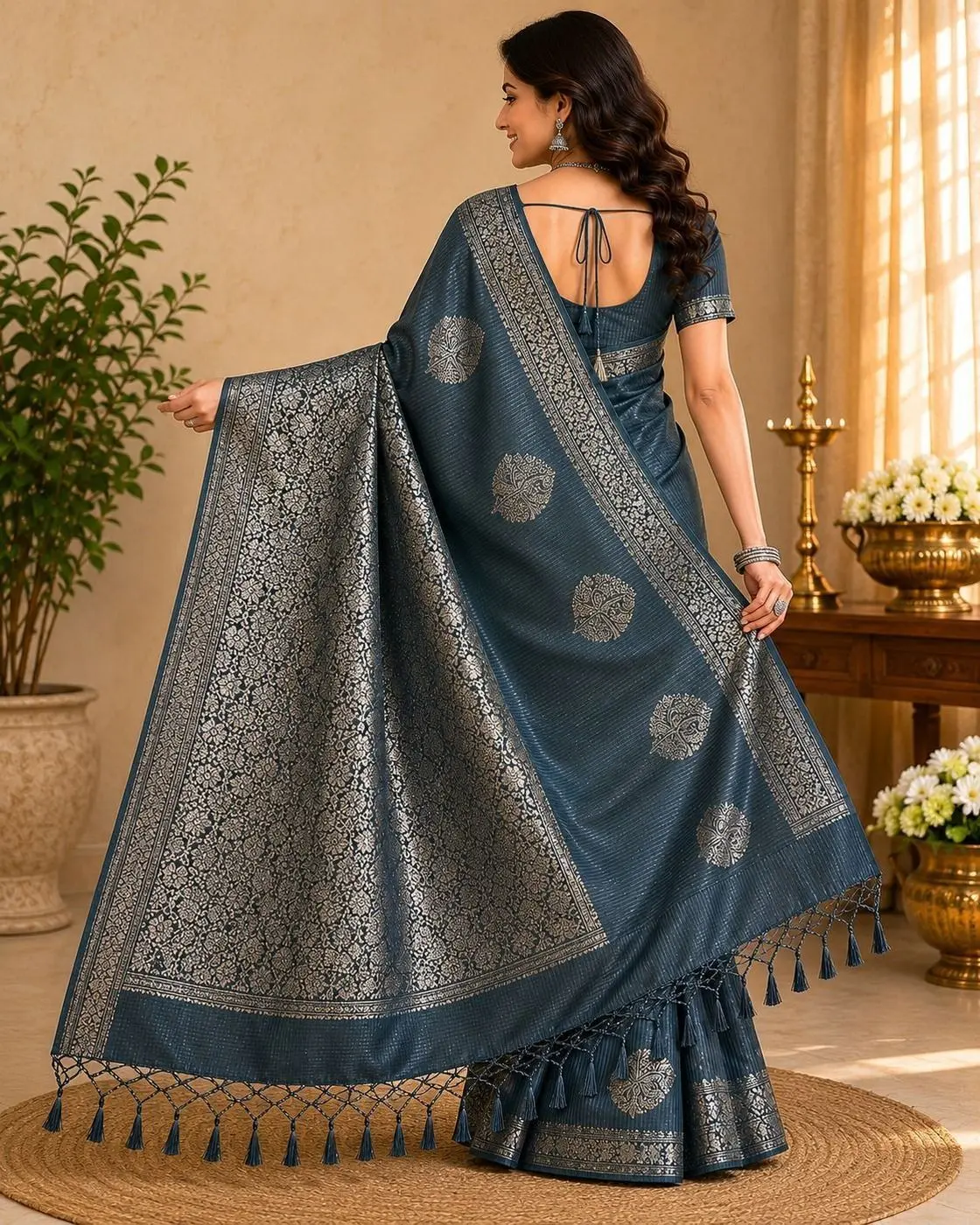 Line Soft Silk Saree 2
