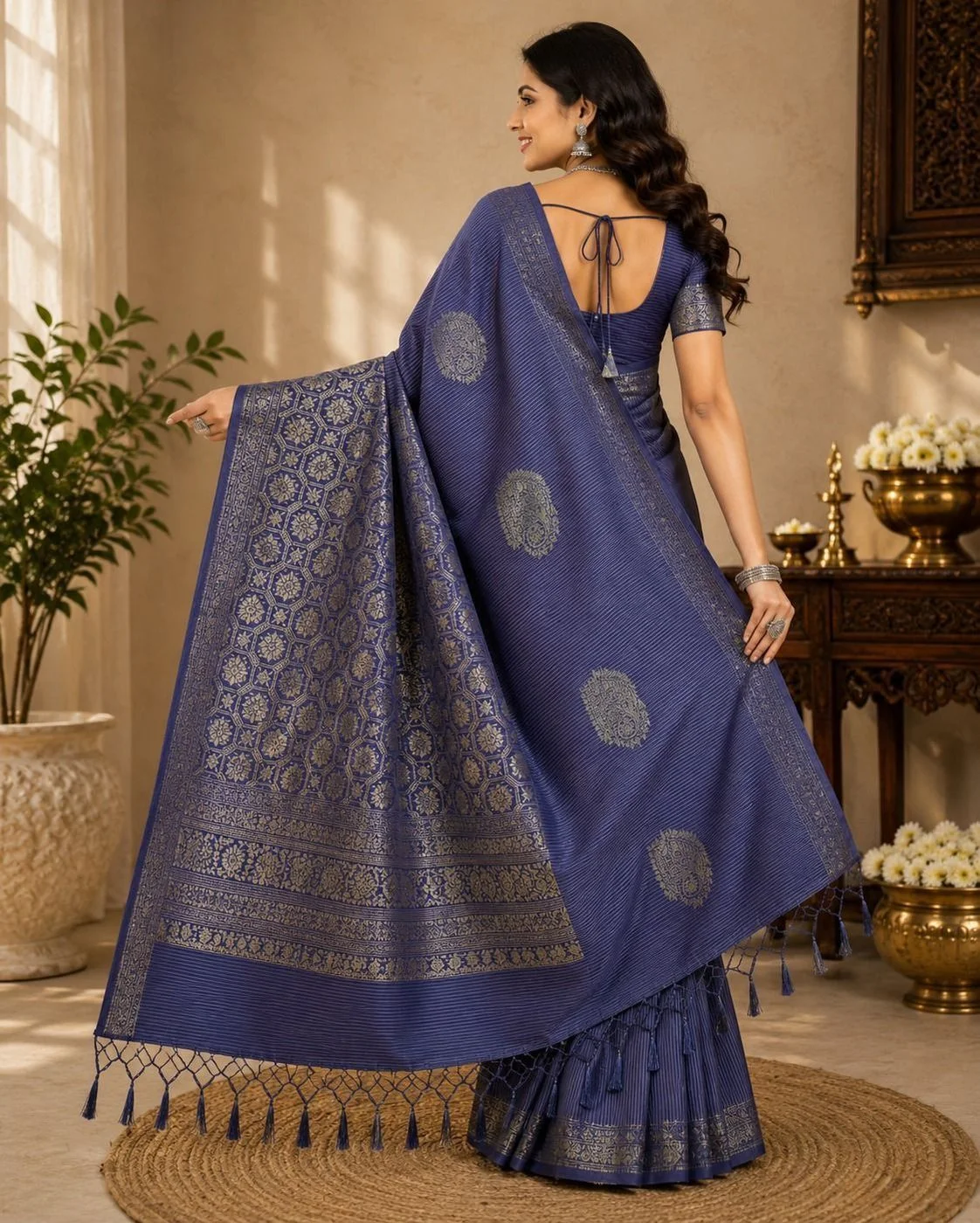 Line Soft Silk Saree 2