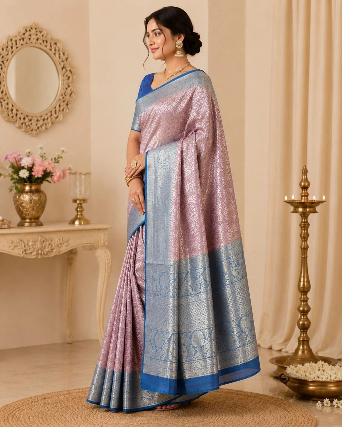 TISSUE BROCADE SOFT SILK SAREE 1