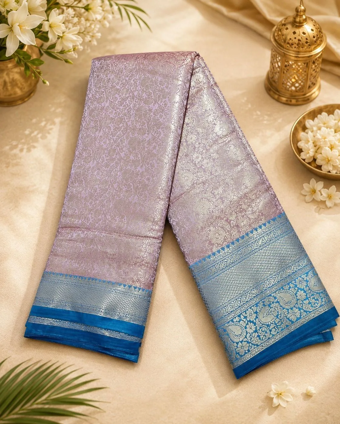 TISSUE BROCADE SOFT SILK SAREE 3