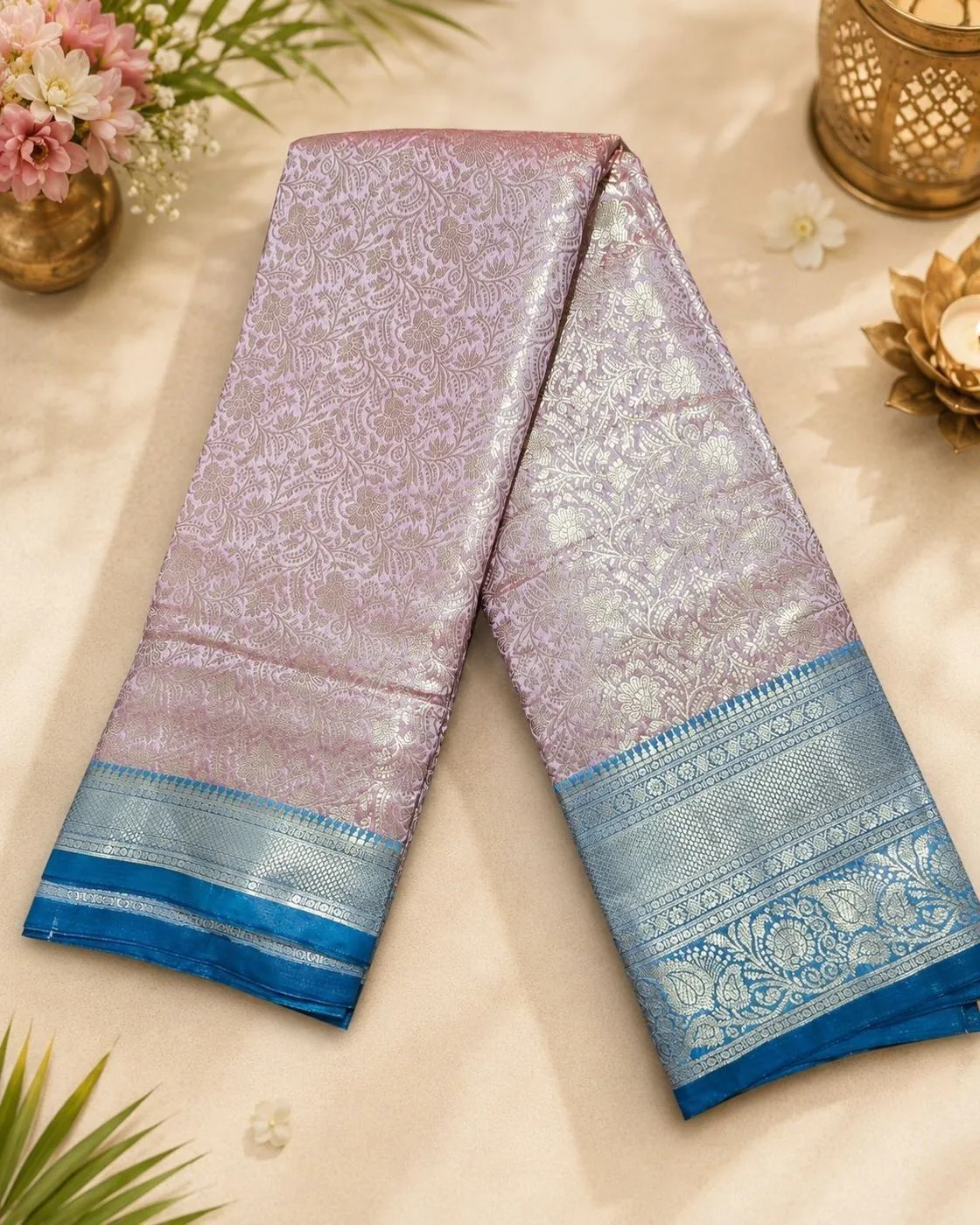 TISSUE BROCADE SOFT SILK SAREE 3
