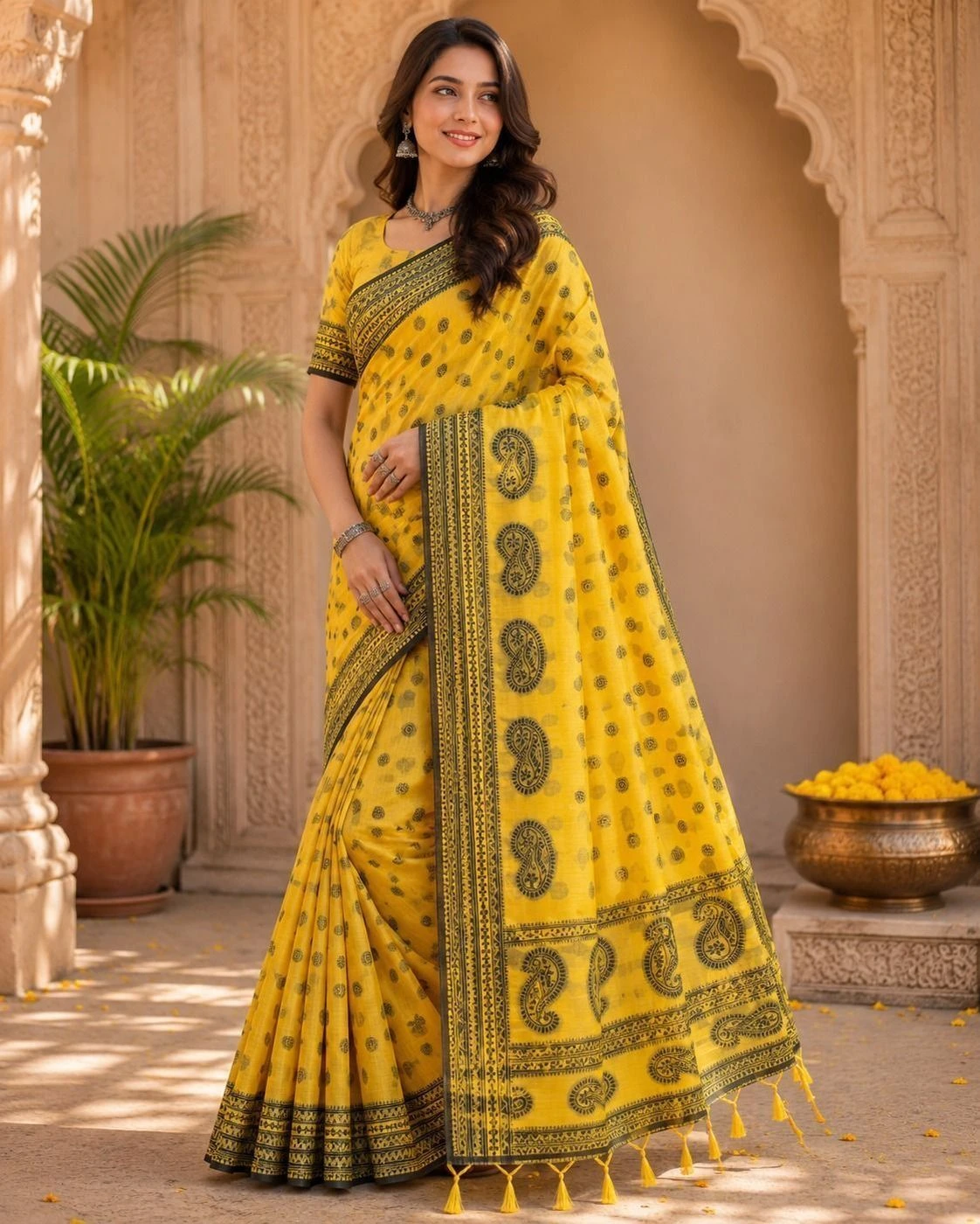 MIXED COTTON SAREE 1