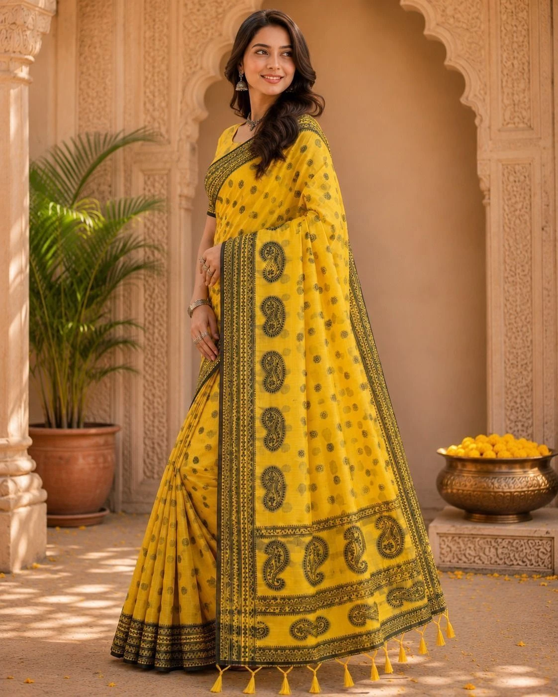 MIXED COTTON SAREE 2