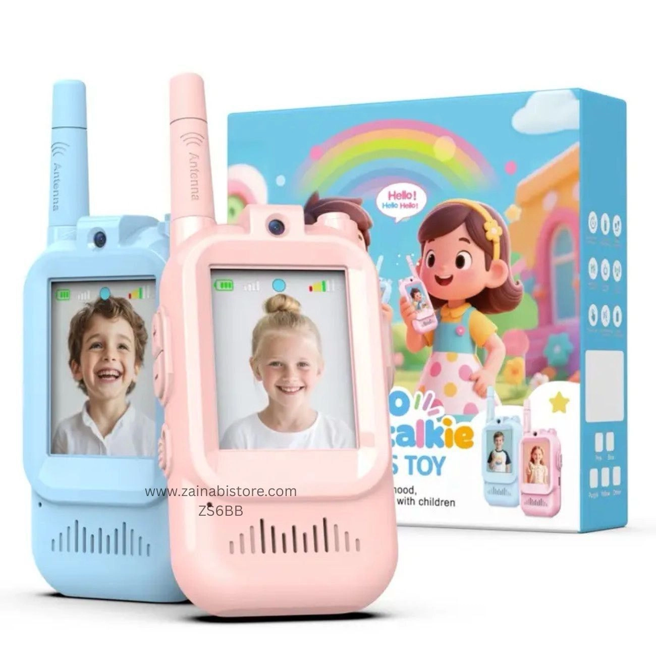Kids Video Walkie Talkie for Children | Rechargeable Wireless Video Communication Toy