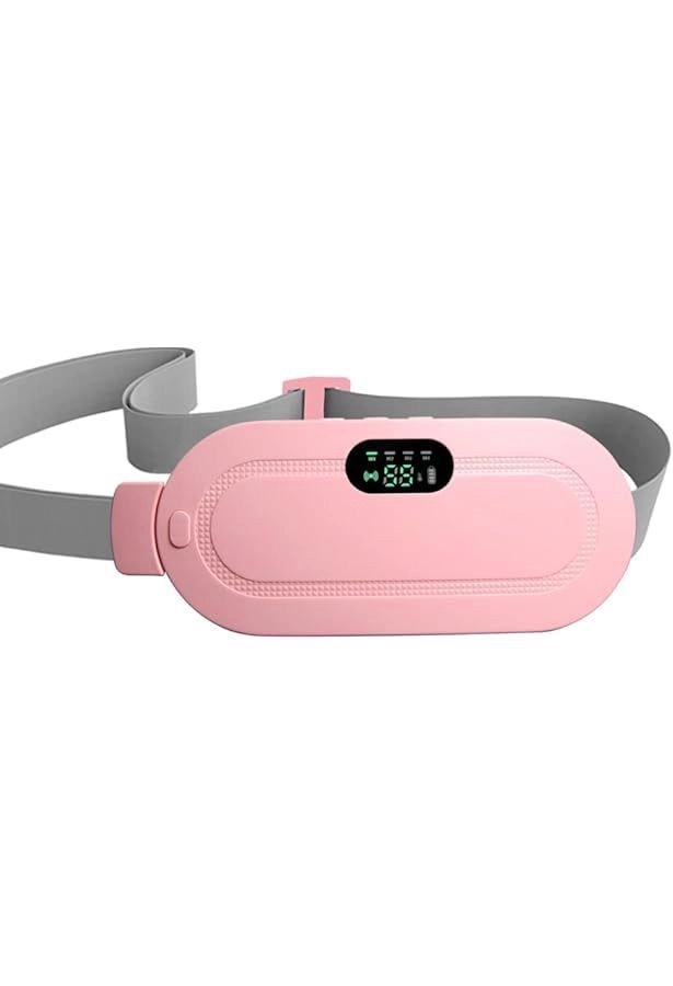 Portable Period Cramp Relief Massager Belt for Women | Heating & Vibration Menstrual Pain Relief Device – Rechargeable USB Waist Belt