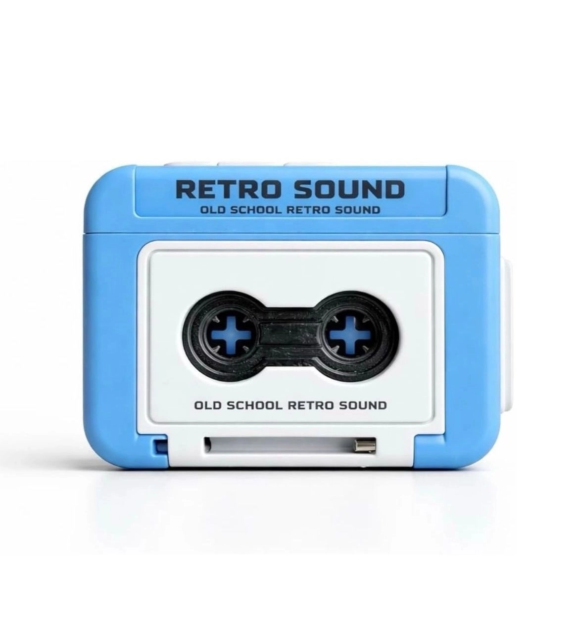 Retro Mini Radio Tape Recorder Keychain with Voice Recording & Playback