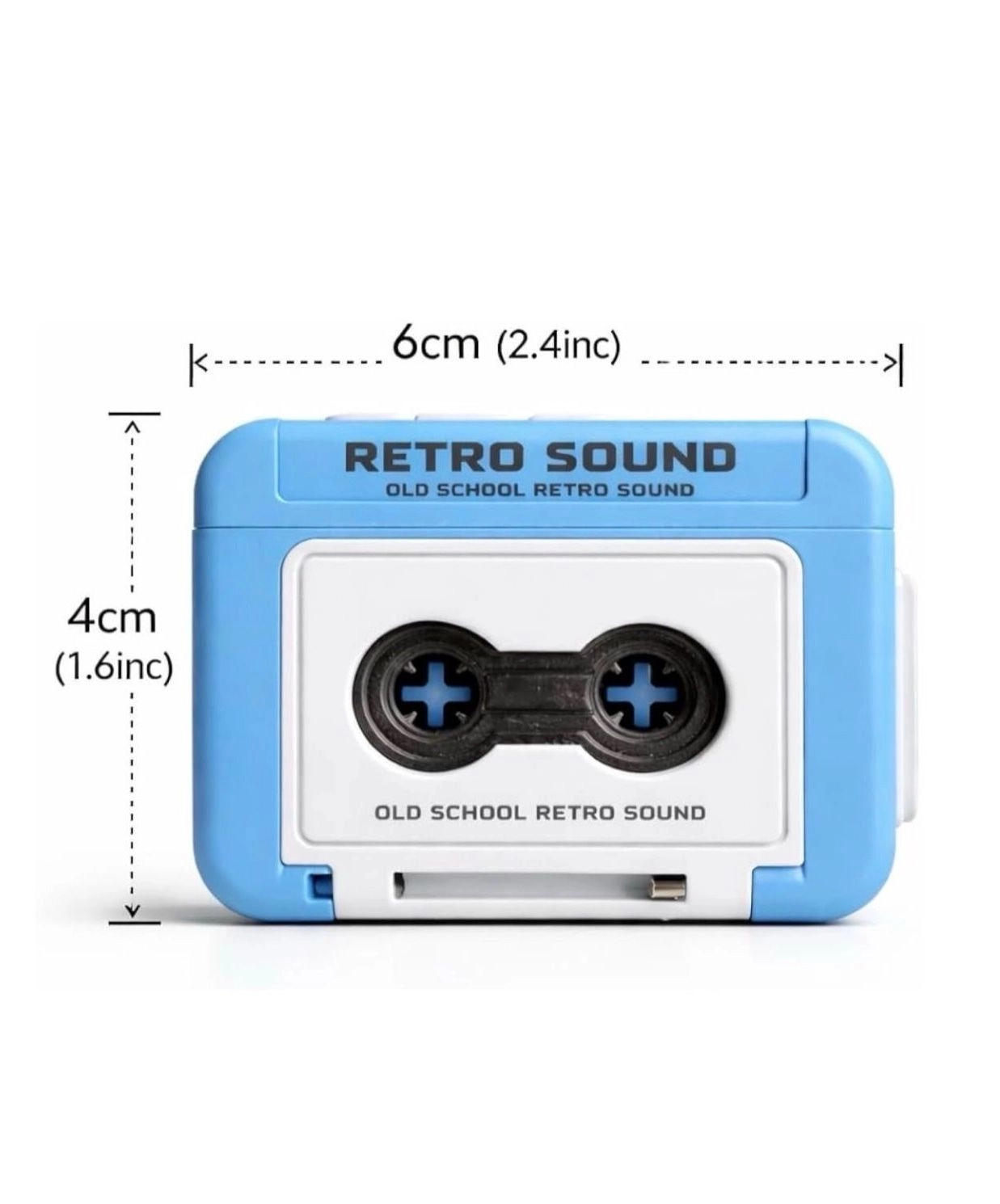 Retro Mini Radio Tape Recorder Keychain with Voice Recording & Playback 3