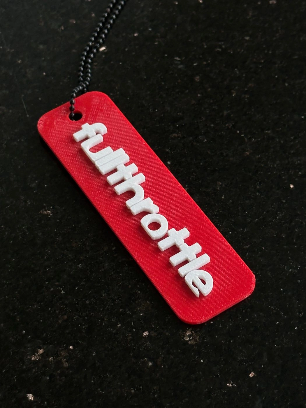 Full Throttle 3D Hanging Car Rear View Mirror Tag – Premium Car Interior Accessory