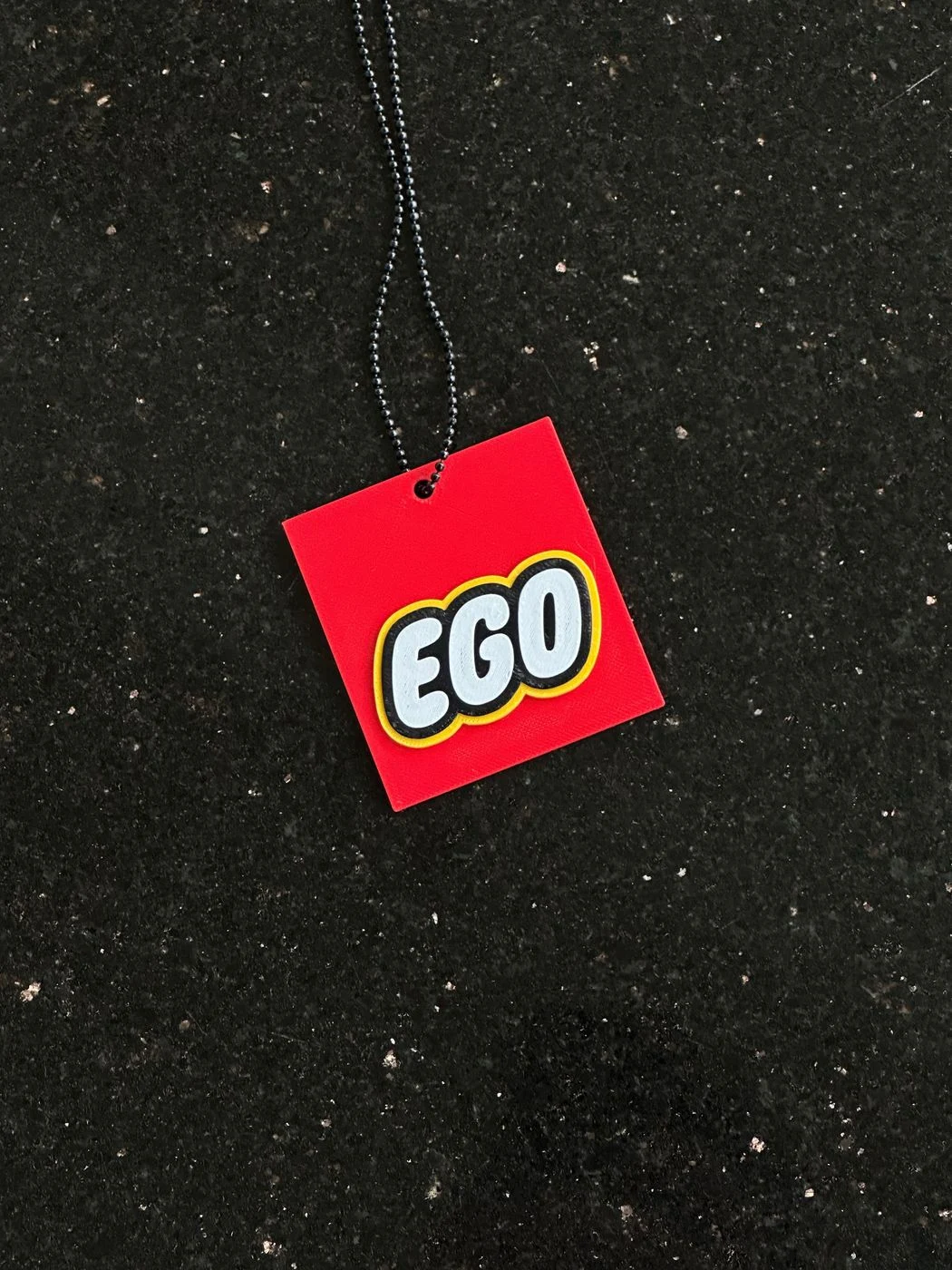 EGO 3D Hanging Car Rear View Mirror Tag – Premium Car Interior Accessory
