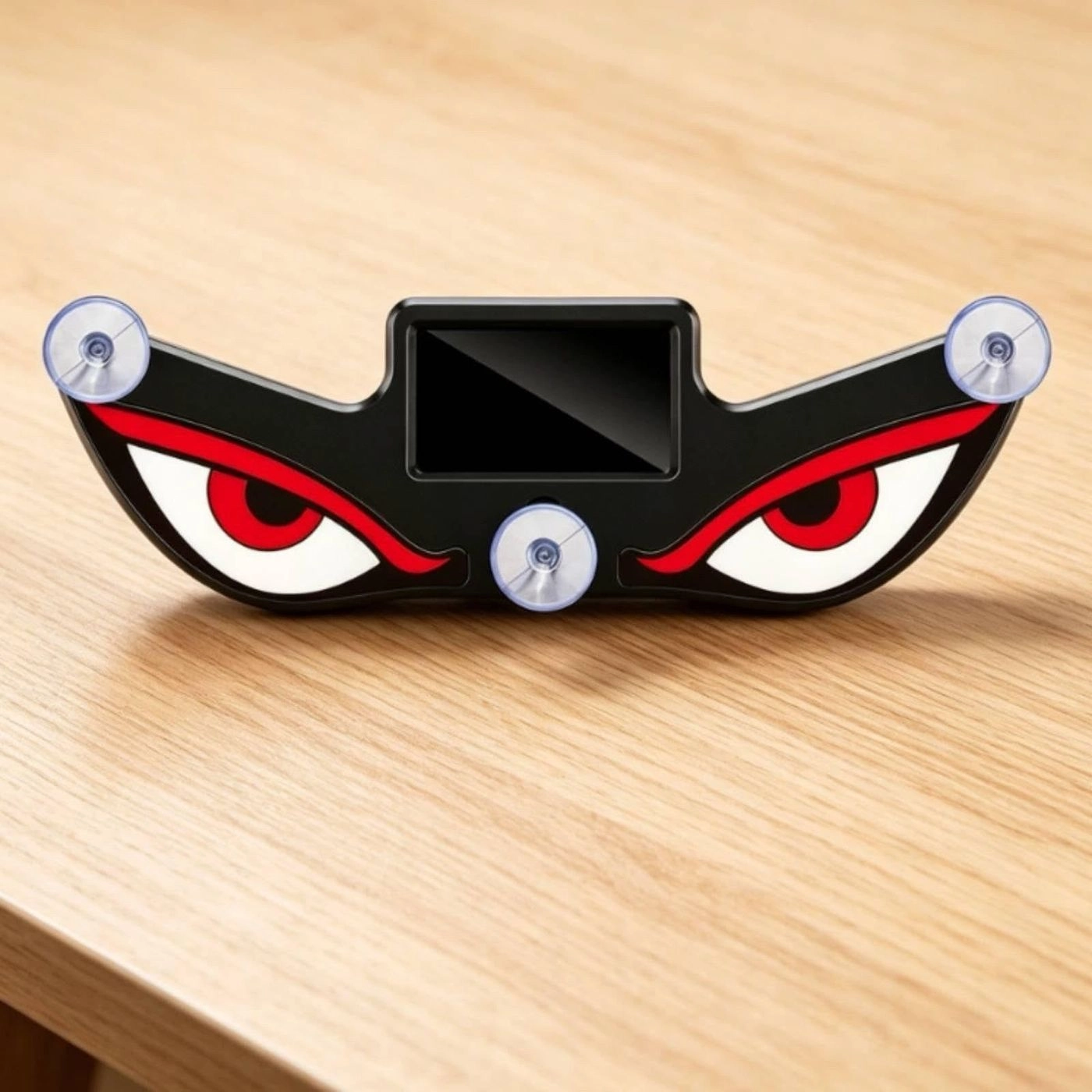 Solar LED Car Ambient Warning Light with Evil Eye Design Smart Sensor, Wireless Connection, Multi-mode Patterns, Universal Attachment, Solar Powered 3