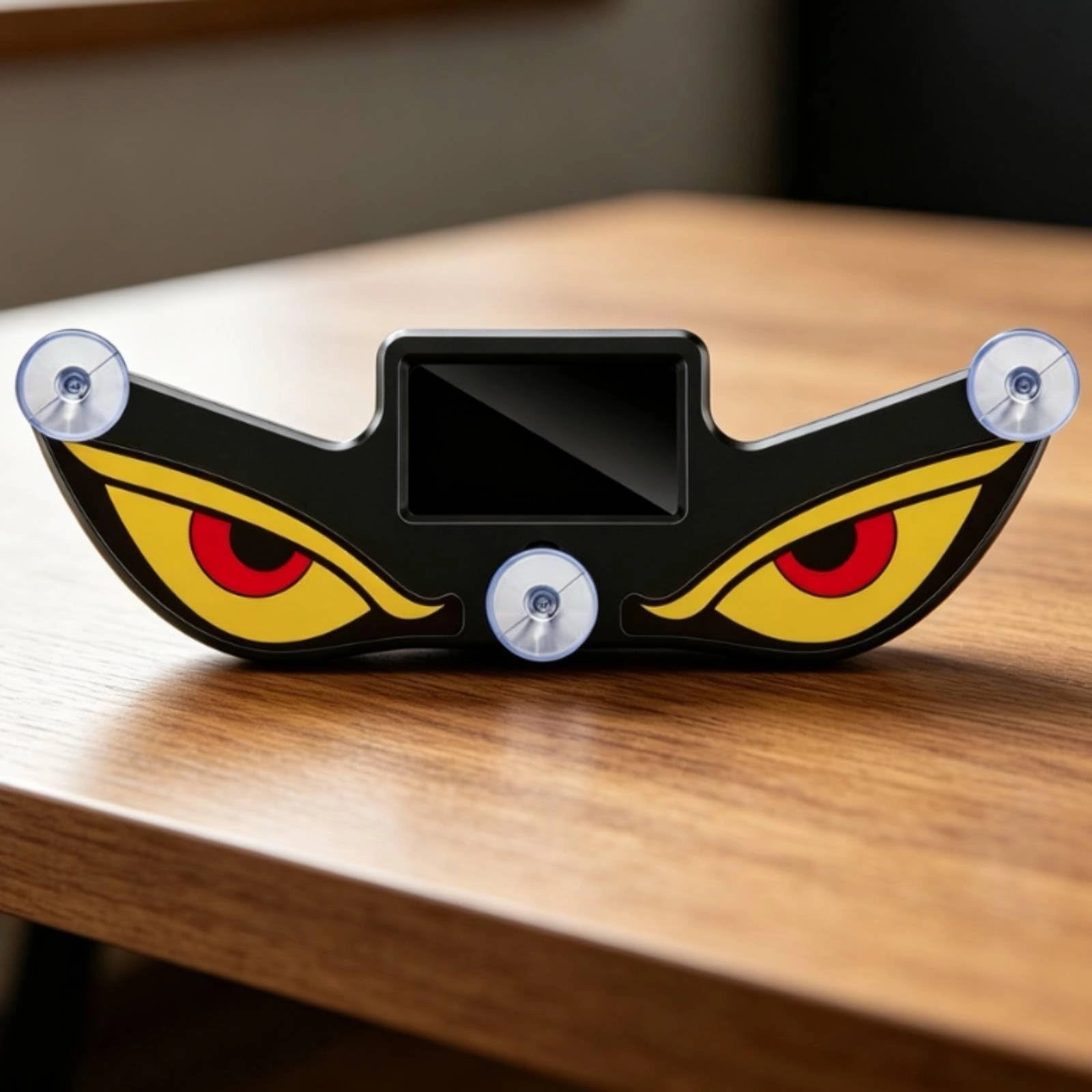 Solar LED Car Ambient Warning Light with Evil Eye Design Smart Sensor, Wireless Connection, Multi-mode Patterns, Universal Attachment, Solar Powered 4