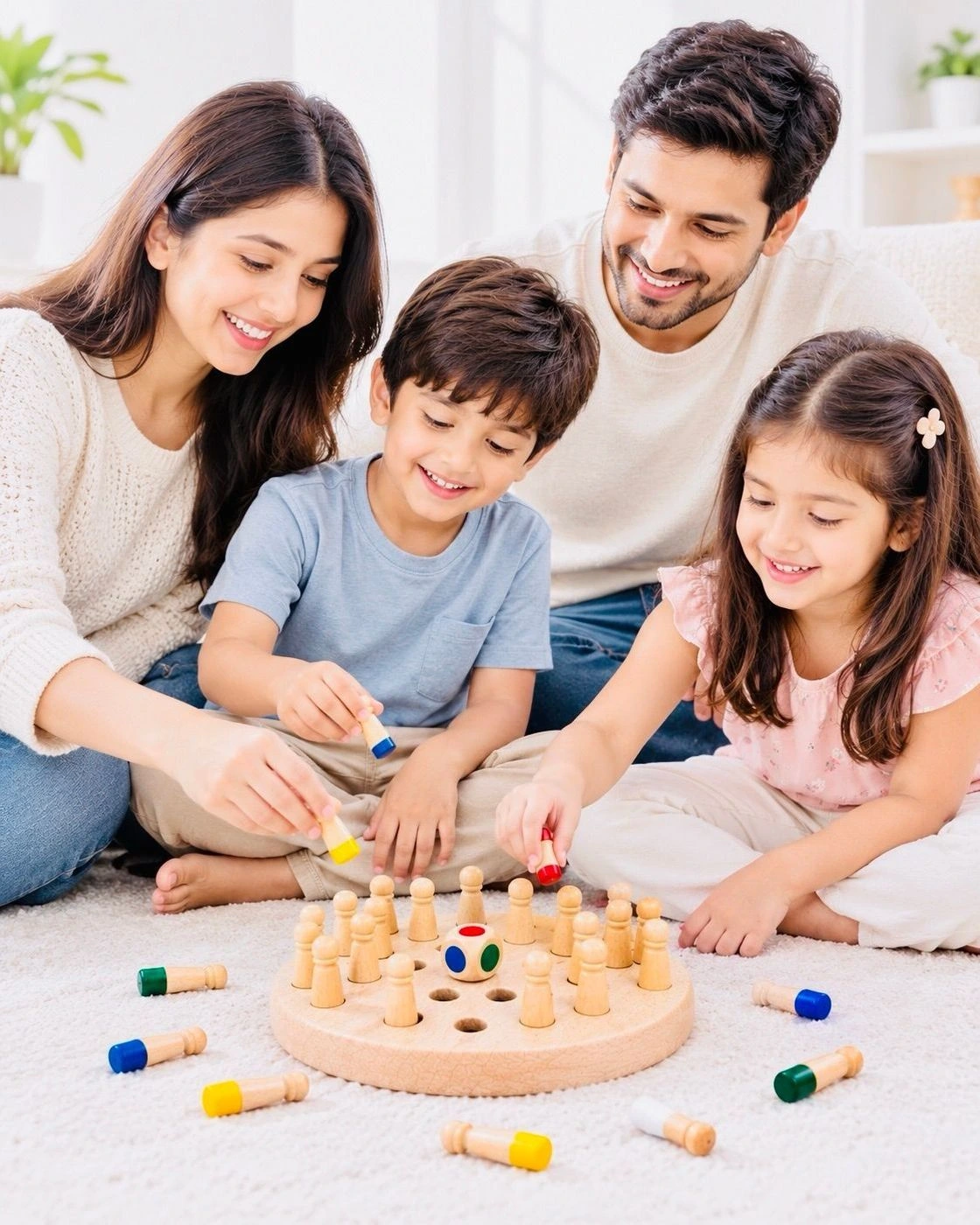 Memory Chess Wooden Board Game for Kids – Color Matching & Memory Skill Learning Toy 4