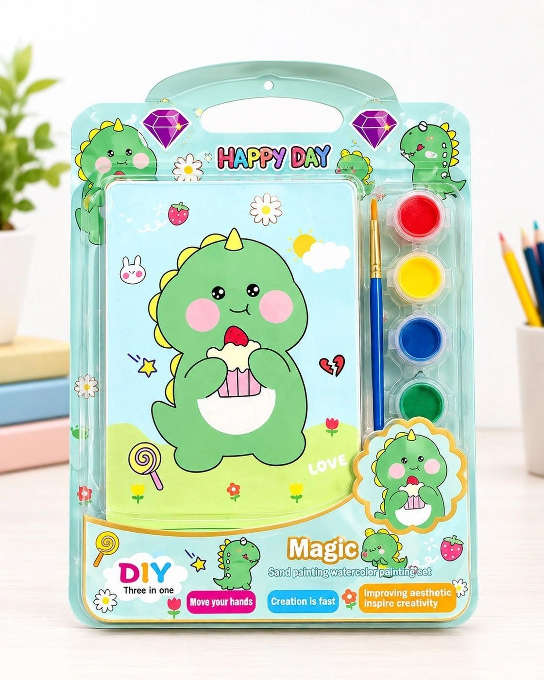 DIY Art & Craft Kit for Kids – Painting, Watercolor & Creative Activity Set with Mini Easel 1