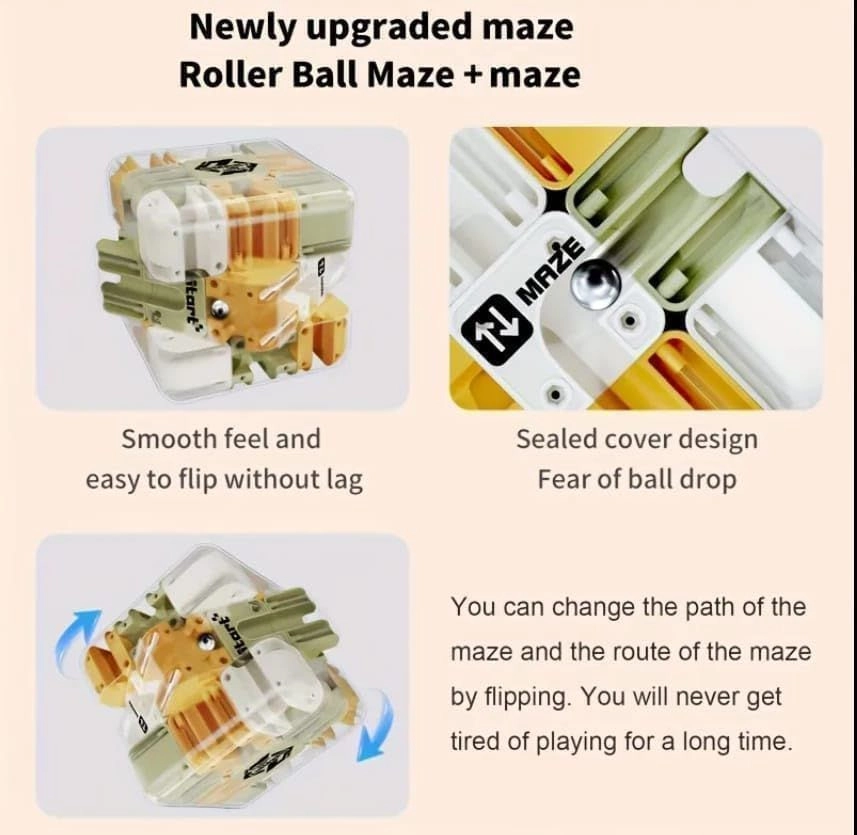 3D Maze Cube Ball Puzzle Game for Kids 5