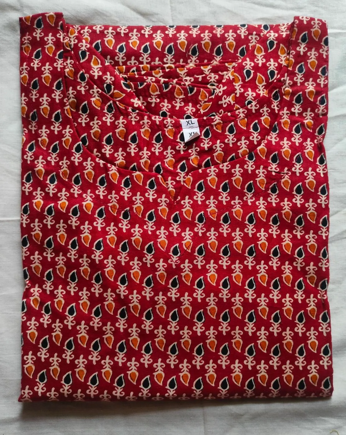 Ajrakh Cotton Printed Kurti