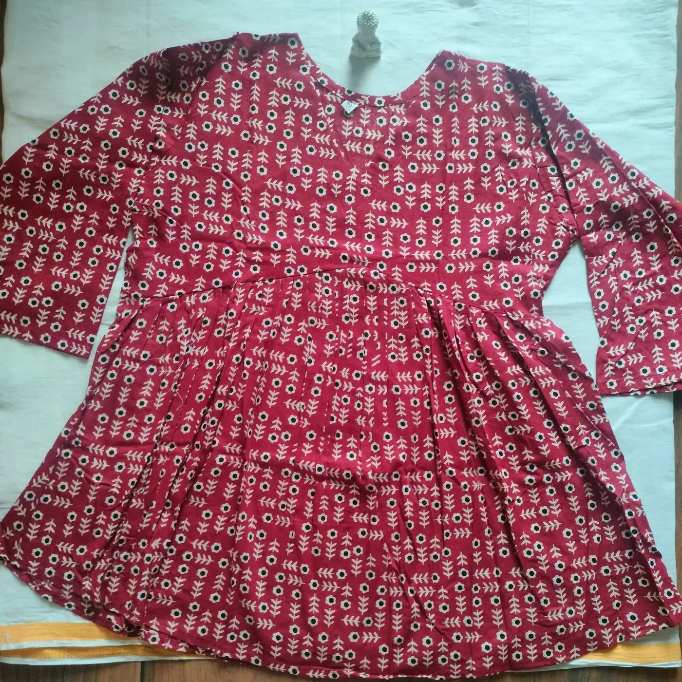 Mini floral print short top 2