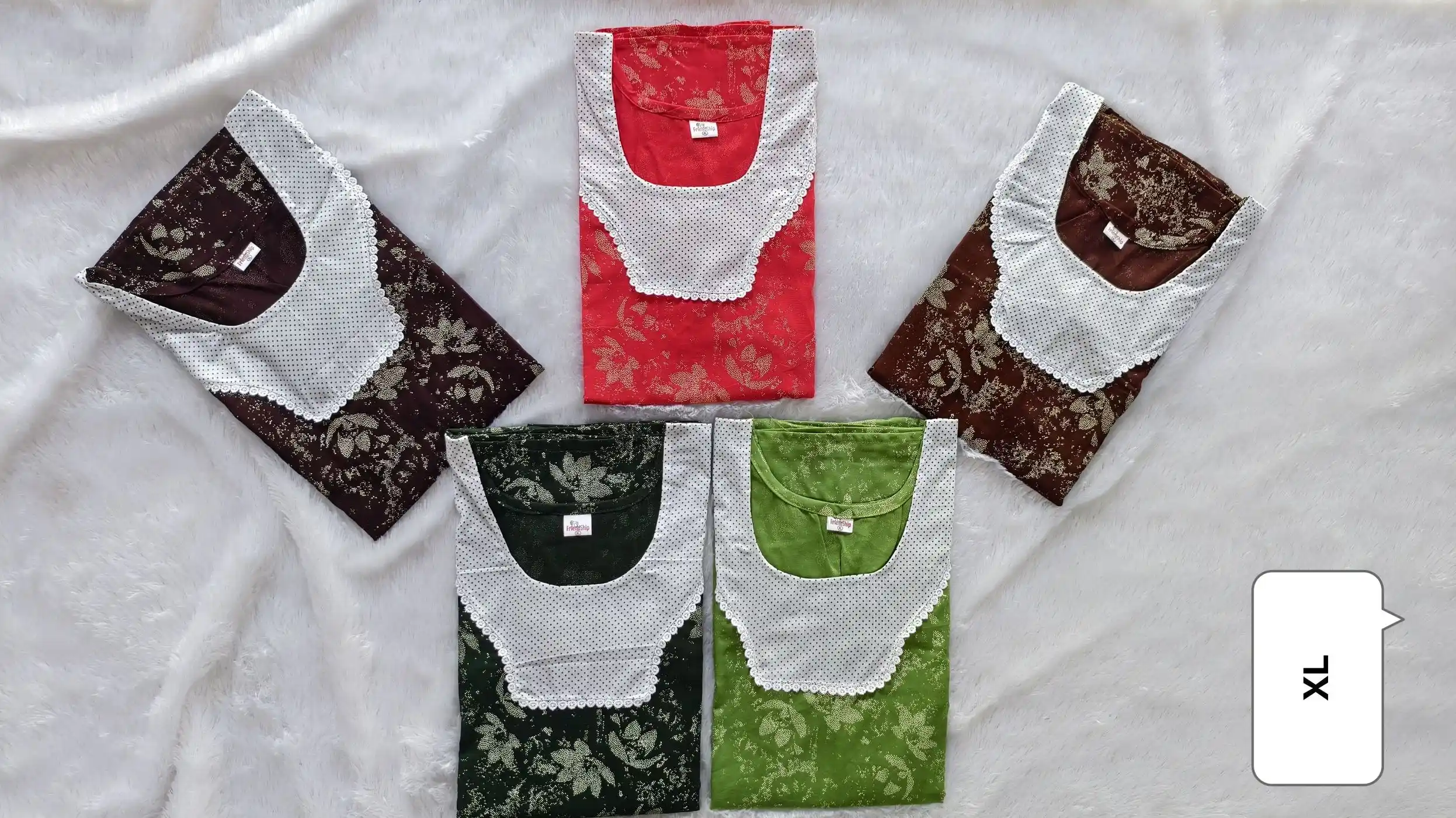 Pure Cotton A line Nighties 1