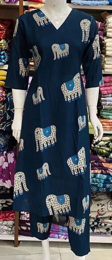 Elephant print vertican co-ord set 2