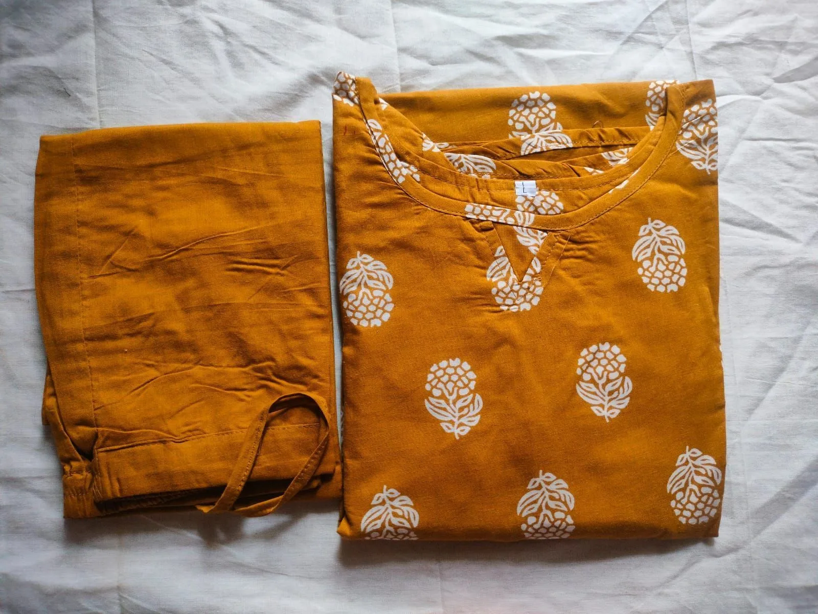 Pure Cotton A line co-ord set 1