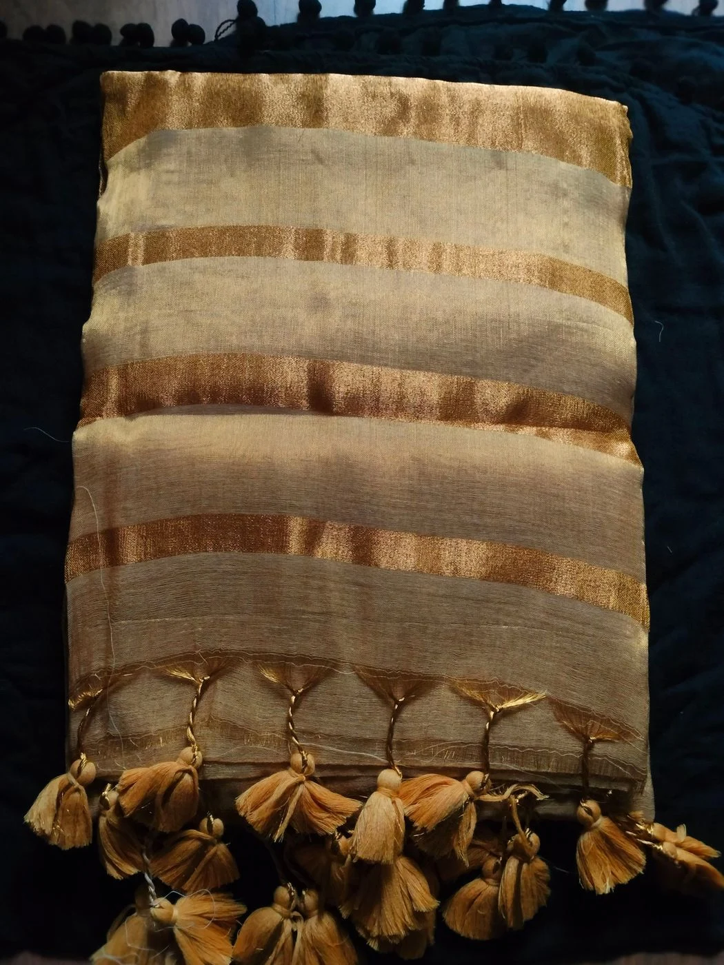 Kerala linen tissue saree 2
