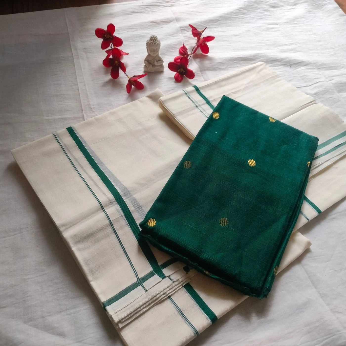 🌿 Kuthampally Puliyilakkara Set Mundu 🌿 1