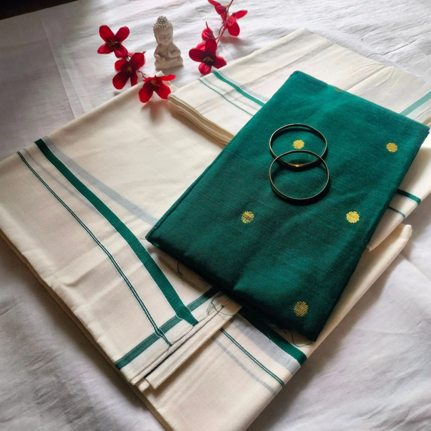 🌿 Kuthampally Puliyilakkara Set Mundu 🌿 3