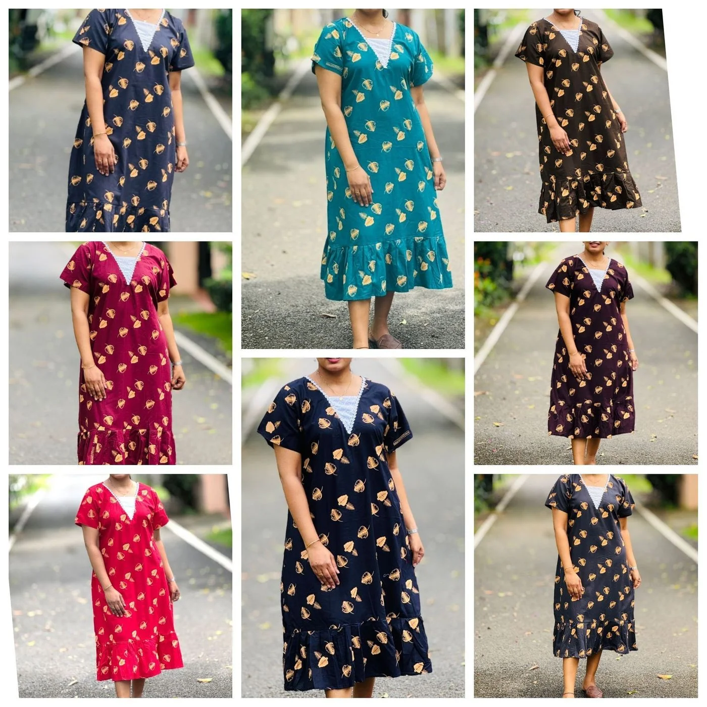 Trendy Cotton Frock with hakobha patch work 1