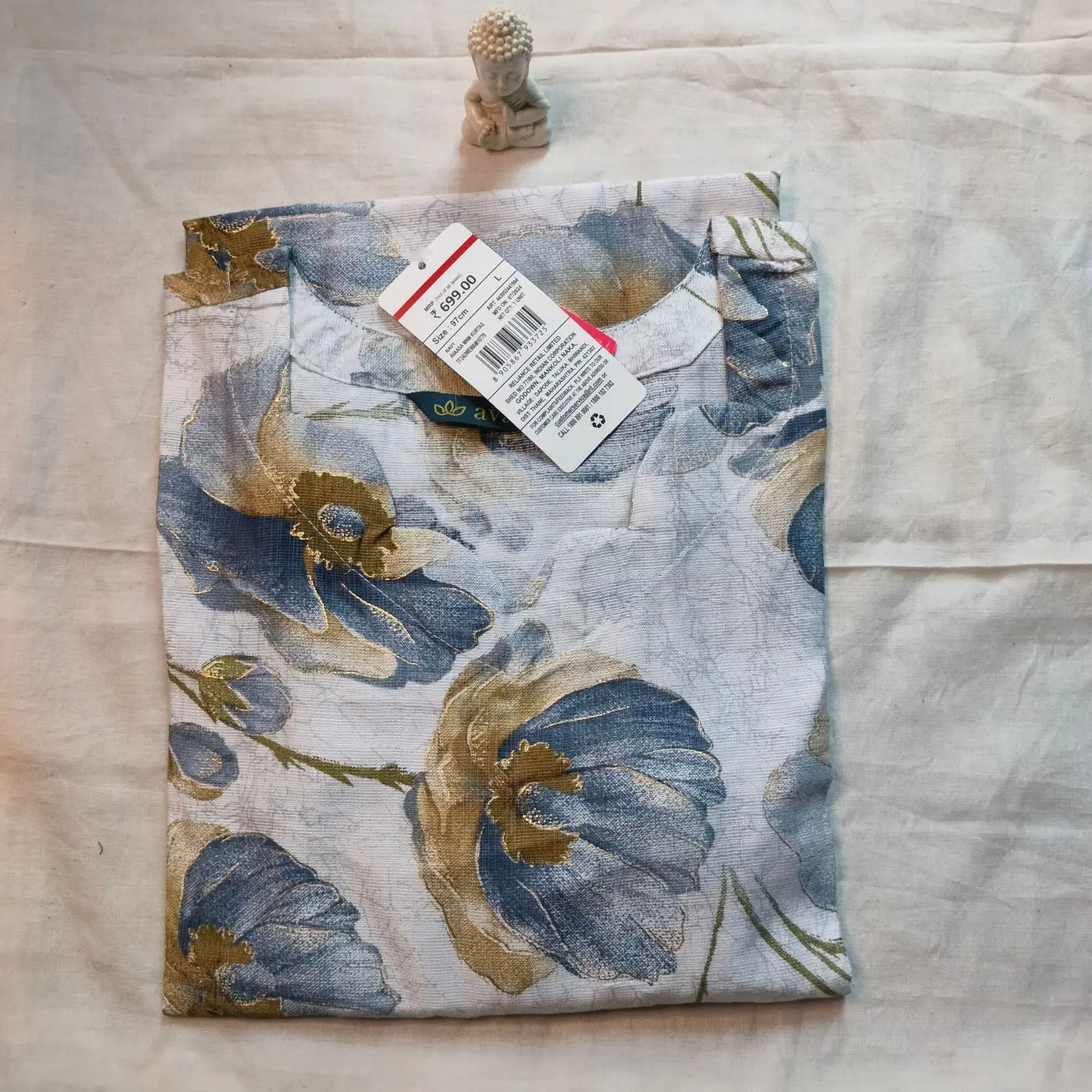 Avaasa Vertican flower print Kurti 1