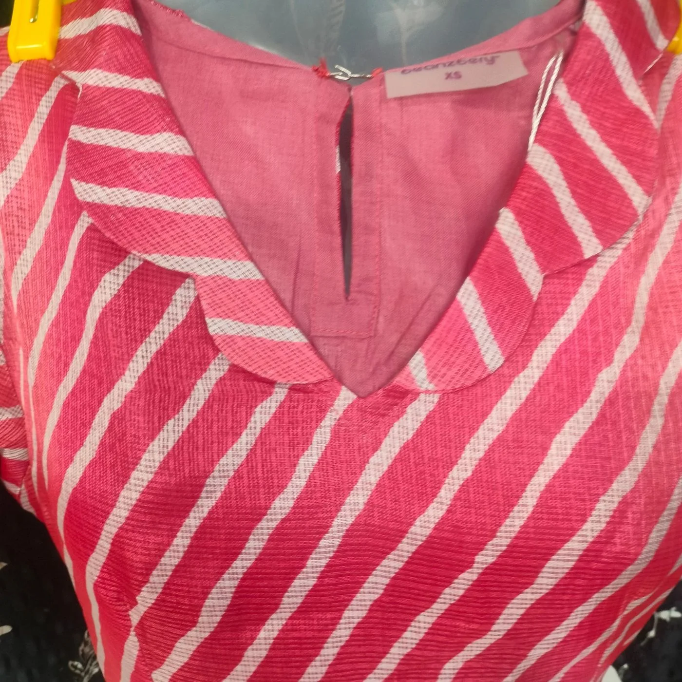 Pink Kota Silk with White Roman Silk Gown 2
