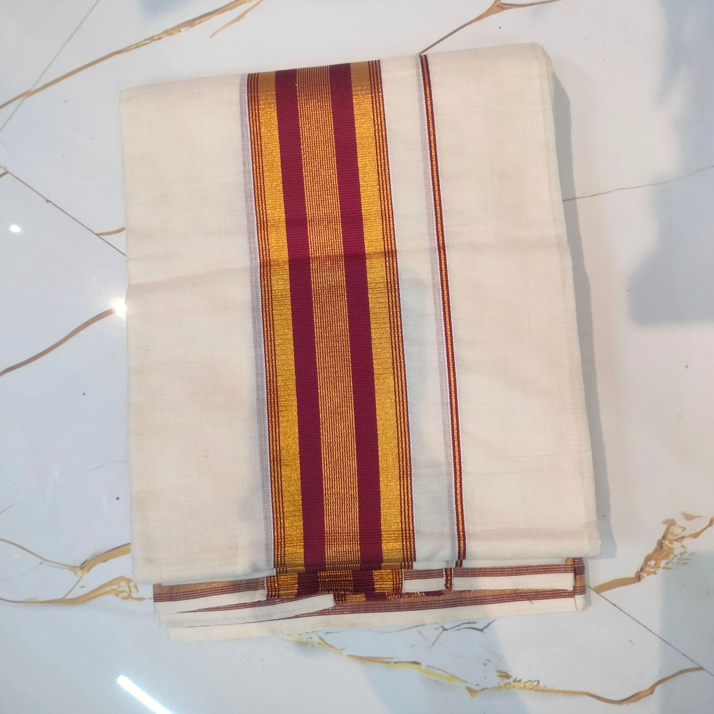 Kuthampally Set Mundu with blouse 1