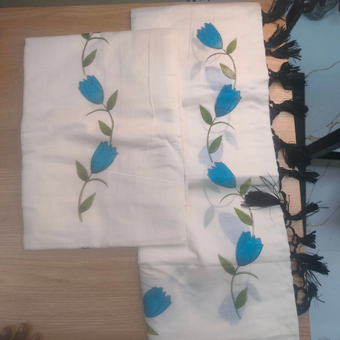 Kuthampally Set Mundu water Lilly print