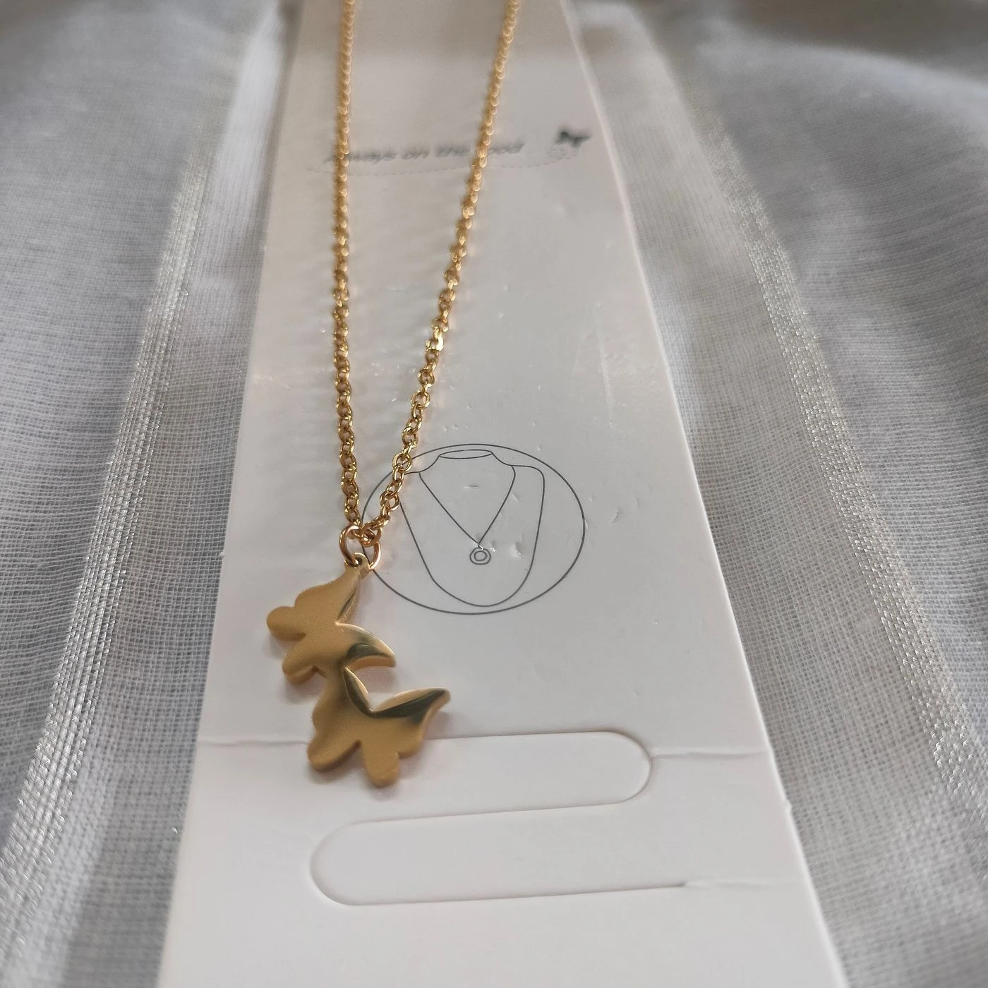 Anti Tarnish Chain with butterfly 1