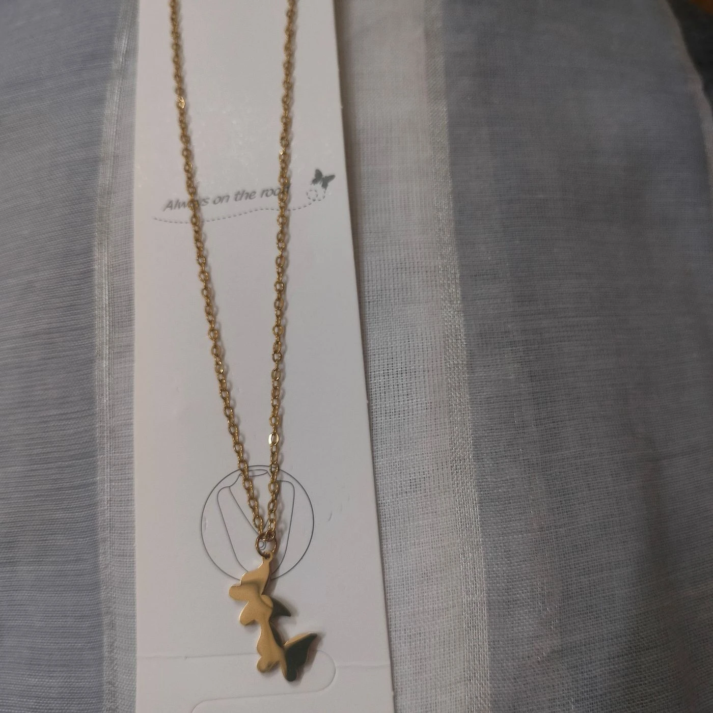 Anti Tarnish Chain with butterfly 3