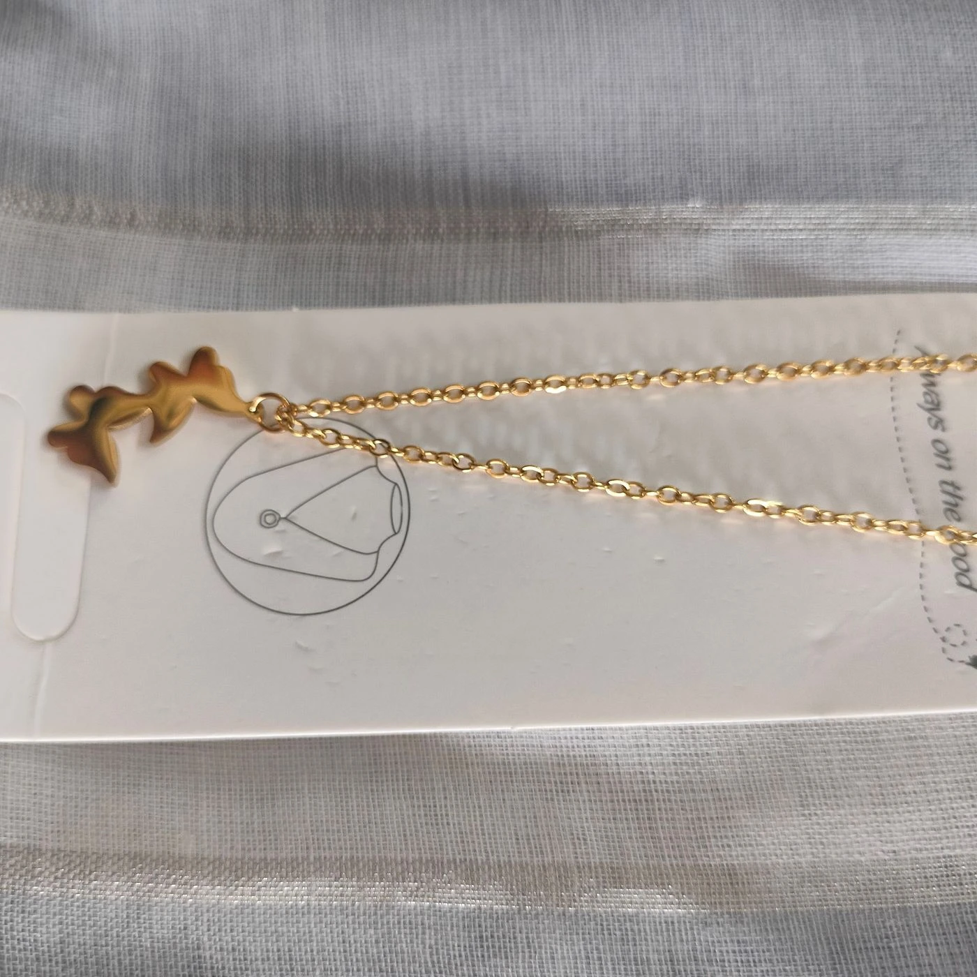 Anti Tarnish Chain with butterfly 4