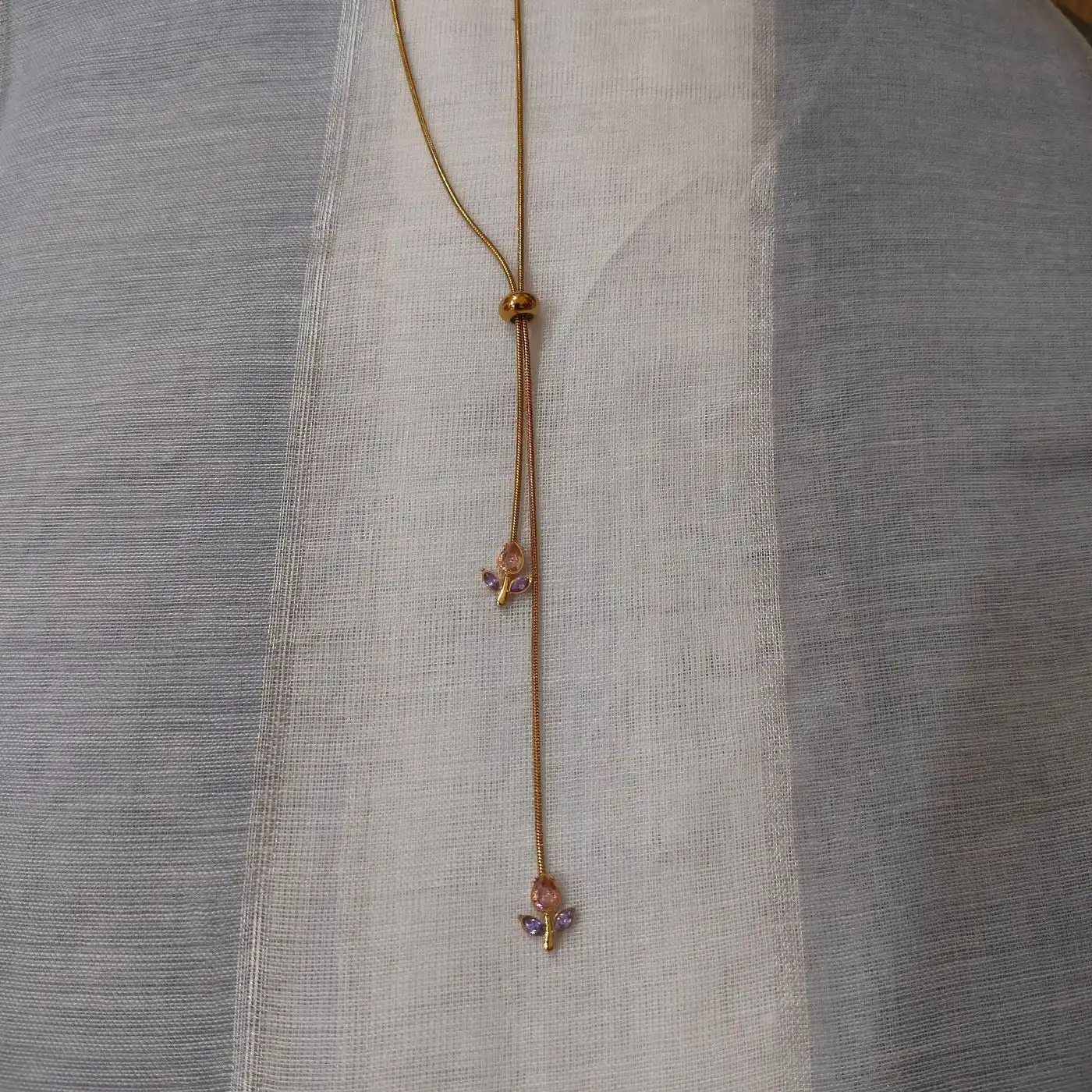 Anti Tarnish Chain with cute flower 3