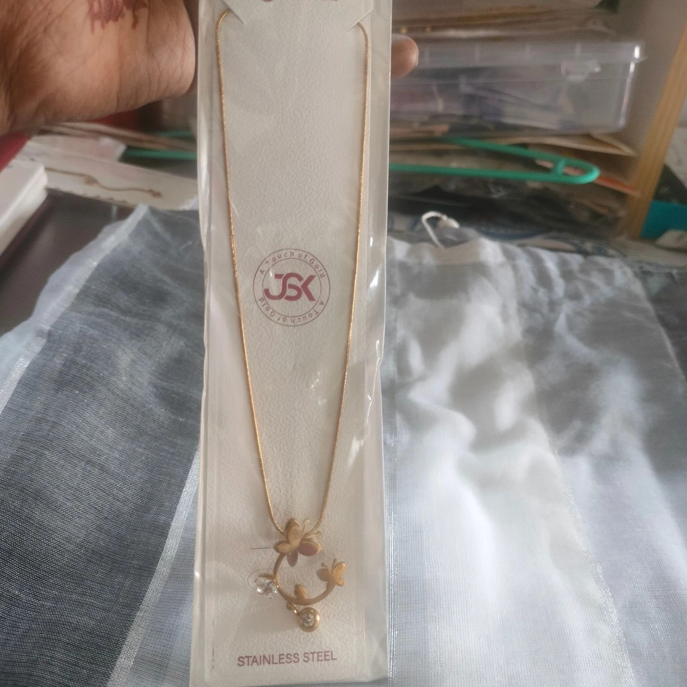 Anti Tarnish Chain with cute pendant 2