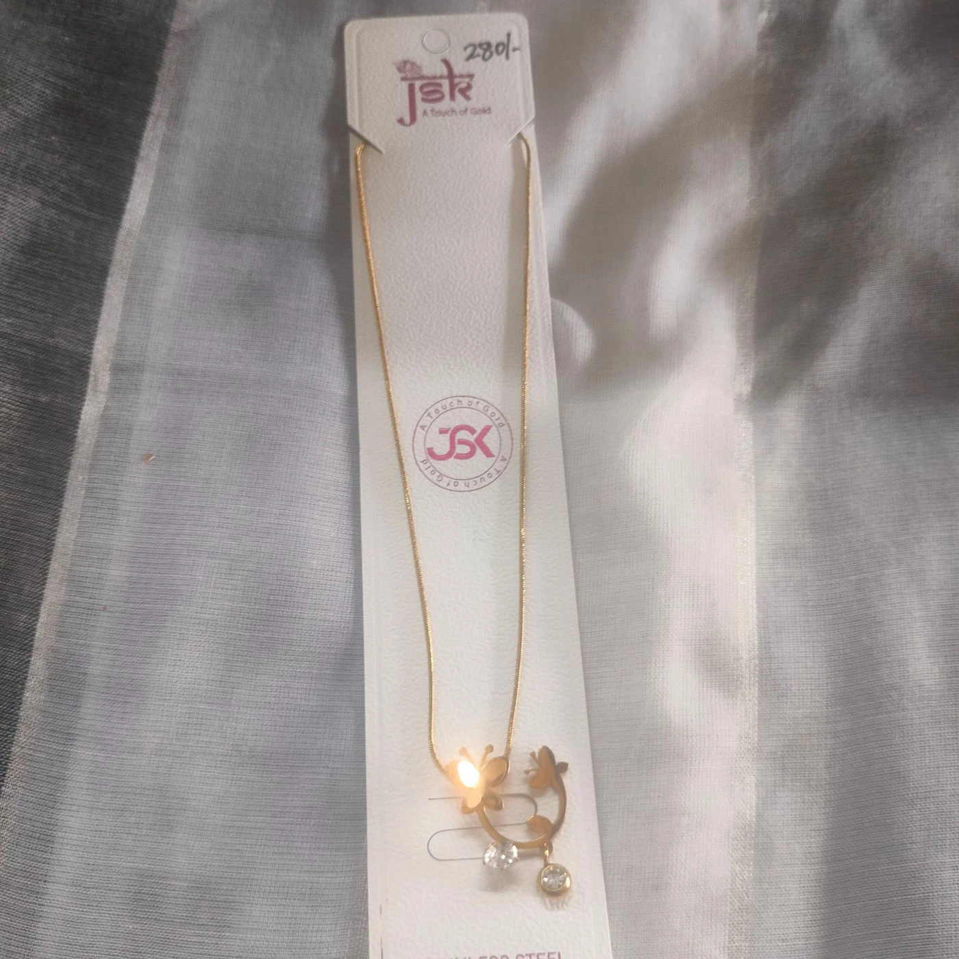 Anti Tarnish Chain with cute pendant 3