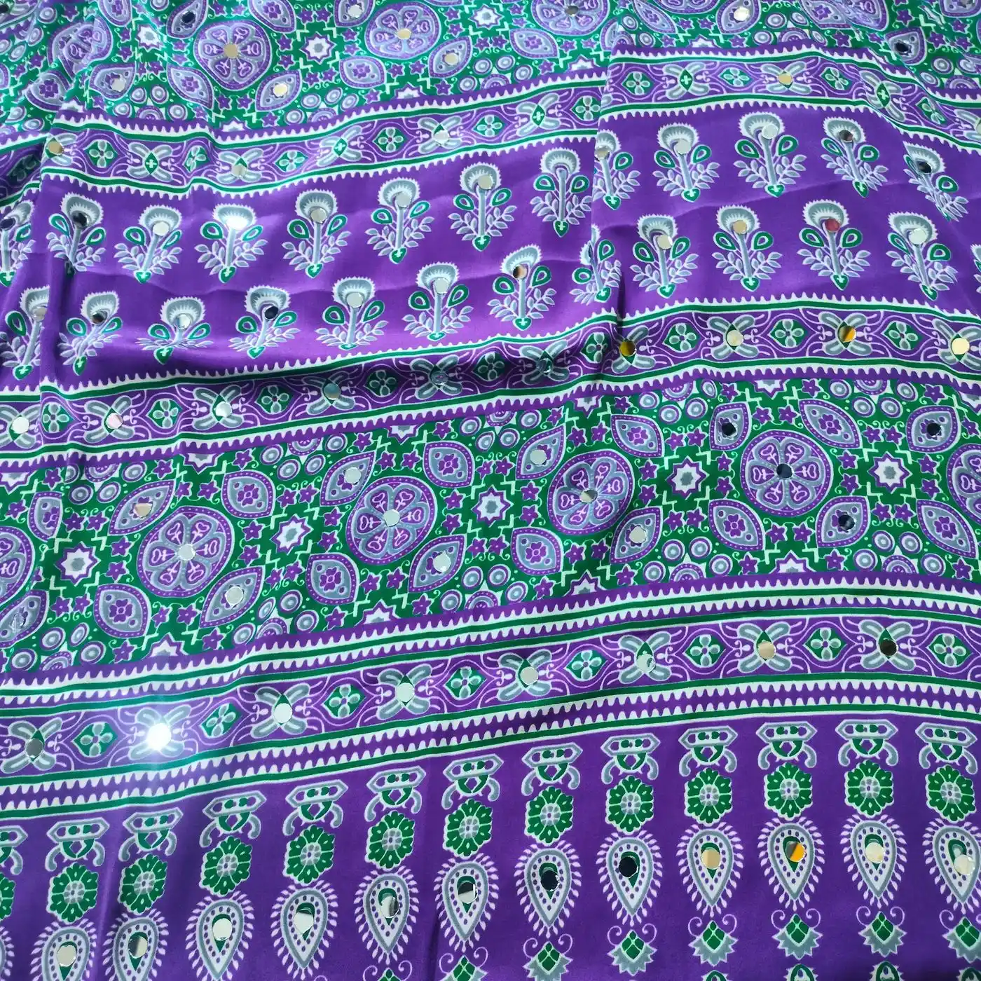 Modal Silk kaftan with Ajrakh Print 2