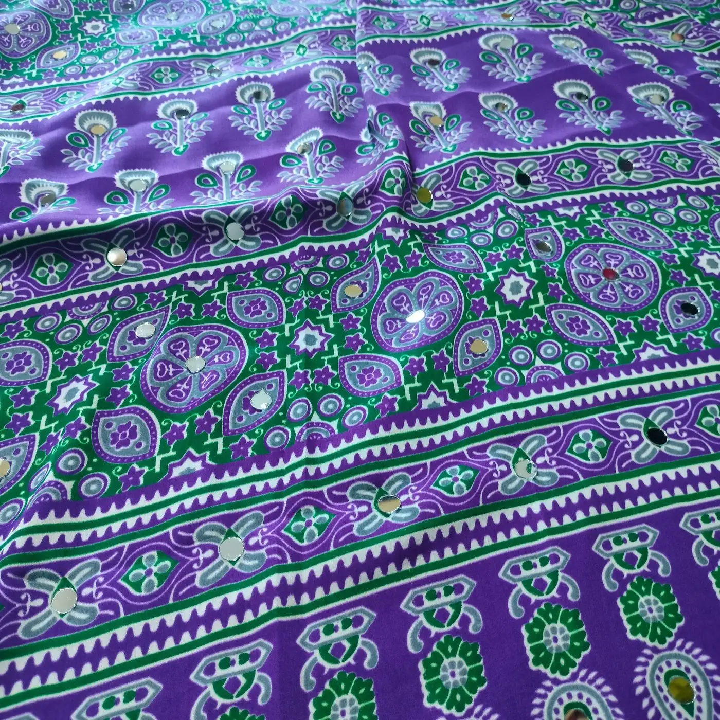 Modal Silk kaftan with Ajrakh Print 3