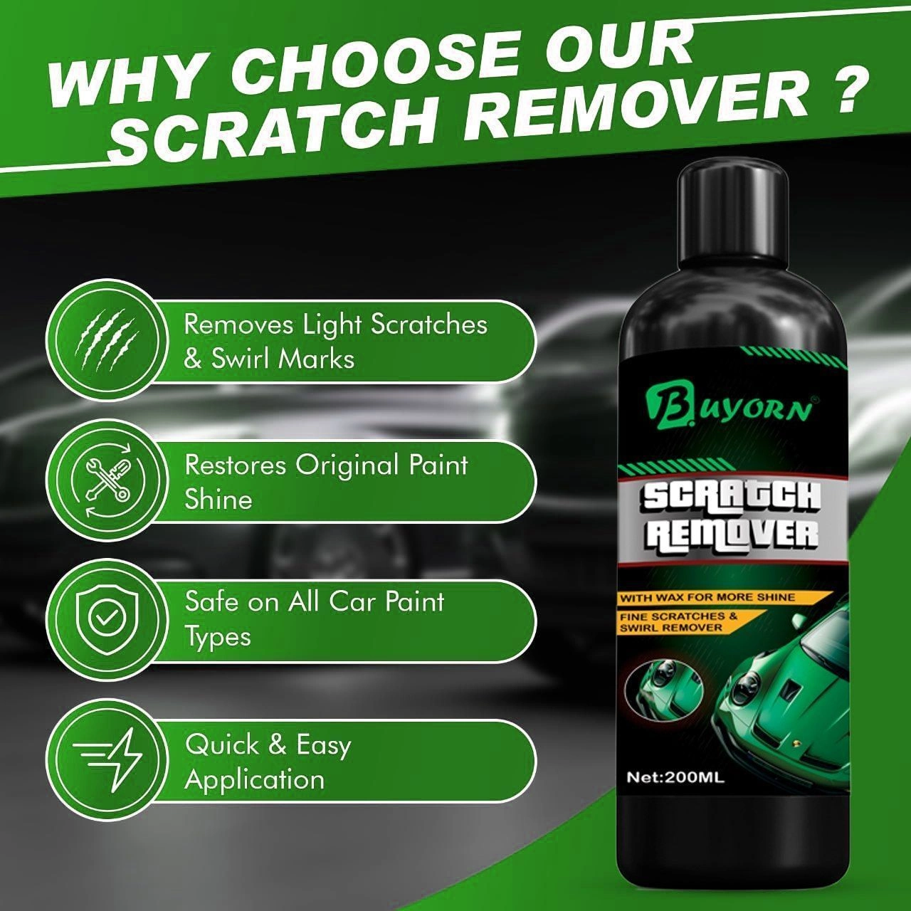 Scratch Remover With Microfibre Cloth