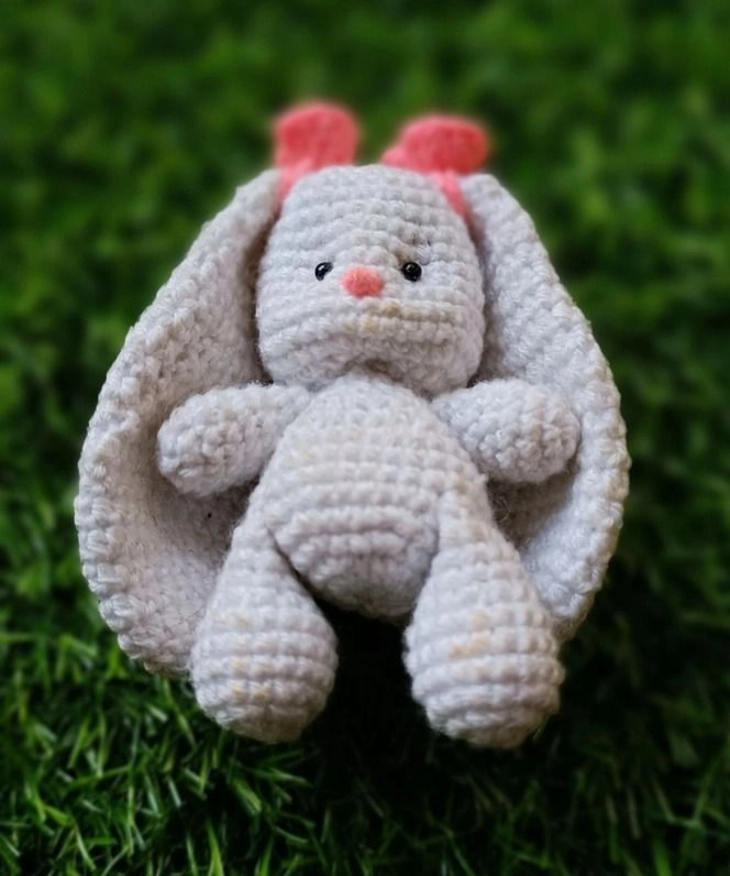 Premium crochet Bunny keychain cum doll