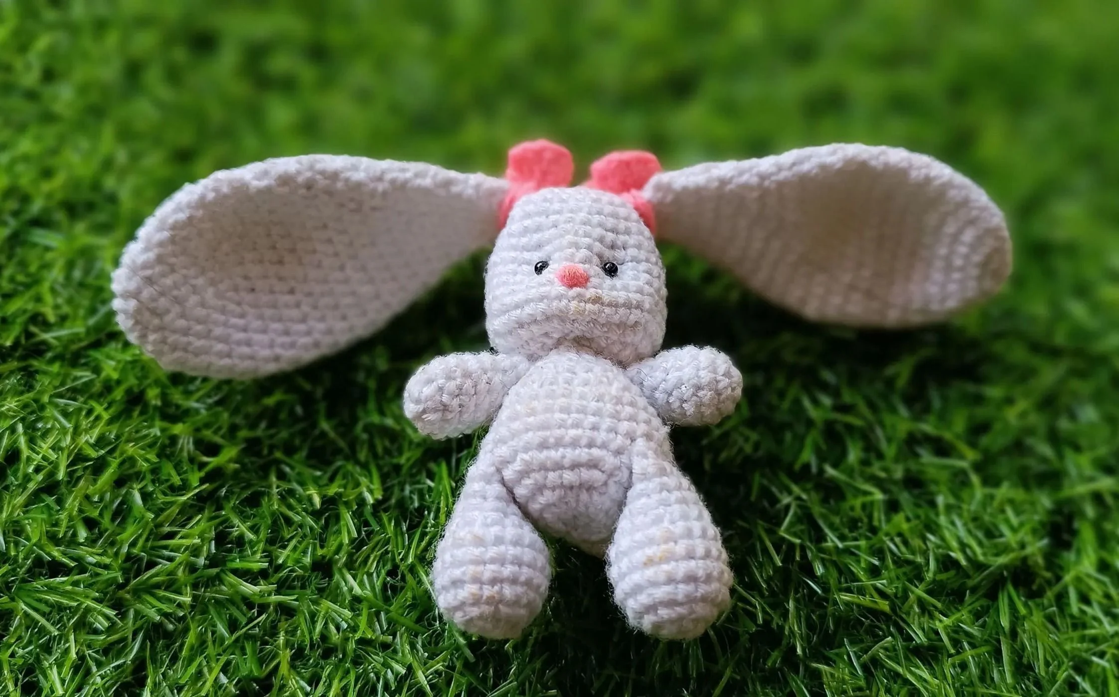 Premium crochet Bunny keychain cum doll