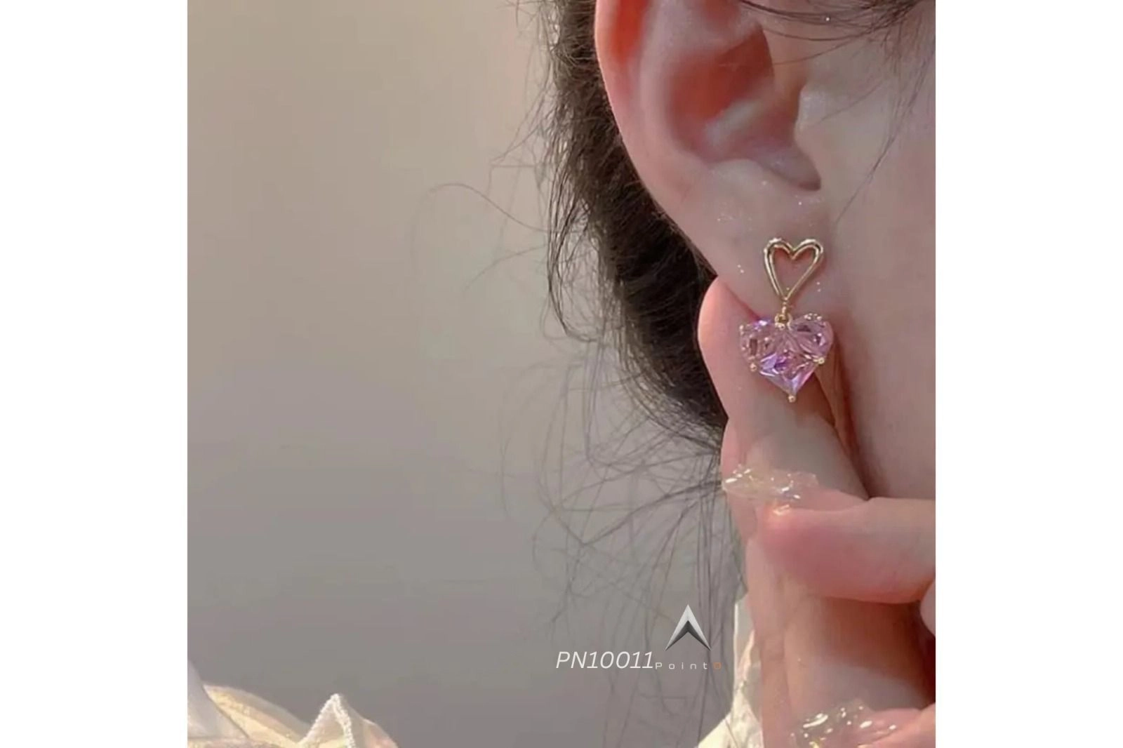Sweet Style Dazzling Heart Design Pink Love Zircon
Earring for Women Gold Plated Stud Earrings
Valentine's Day Gift 3