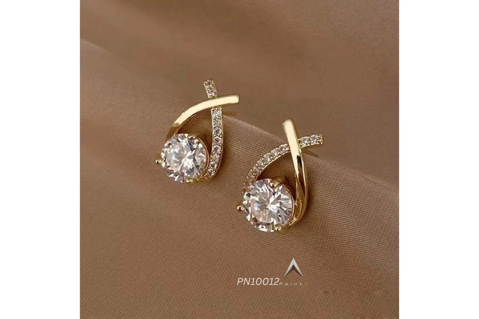 Classic Exquisite Diamond Cross Earrings Water Drop
Shape Zircon Alloy Earring Fishtail Teardrop Stud
Earrings for Women