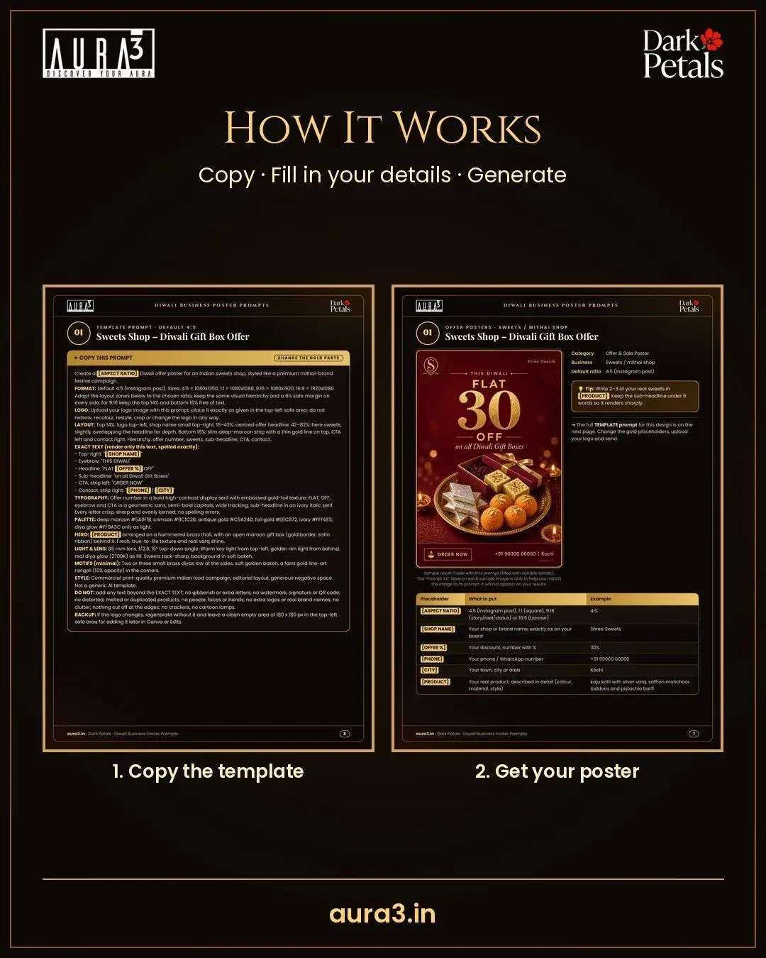 Diwali Business Poster Prompts – 50 Ready AI Prompts for Small Businesses 6
